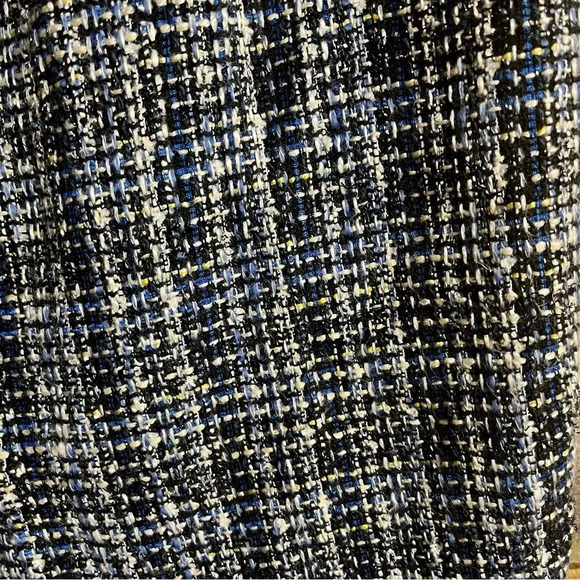 J. Crew Blue Tweed Skirt Size 0 - Picture 6 of 11